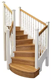 Färdigställd trappa